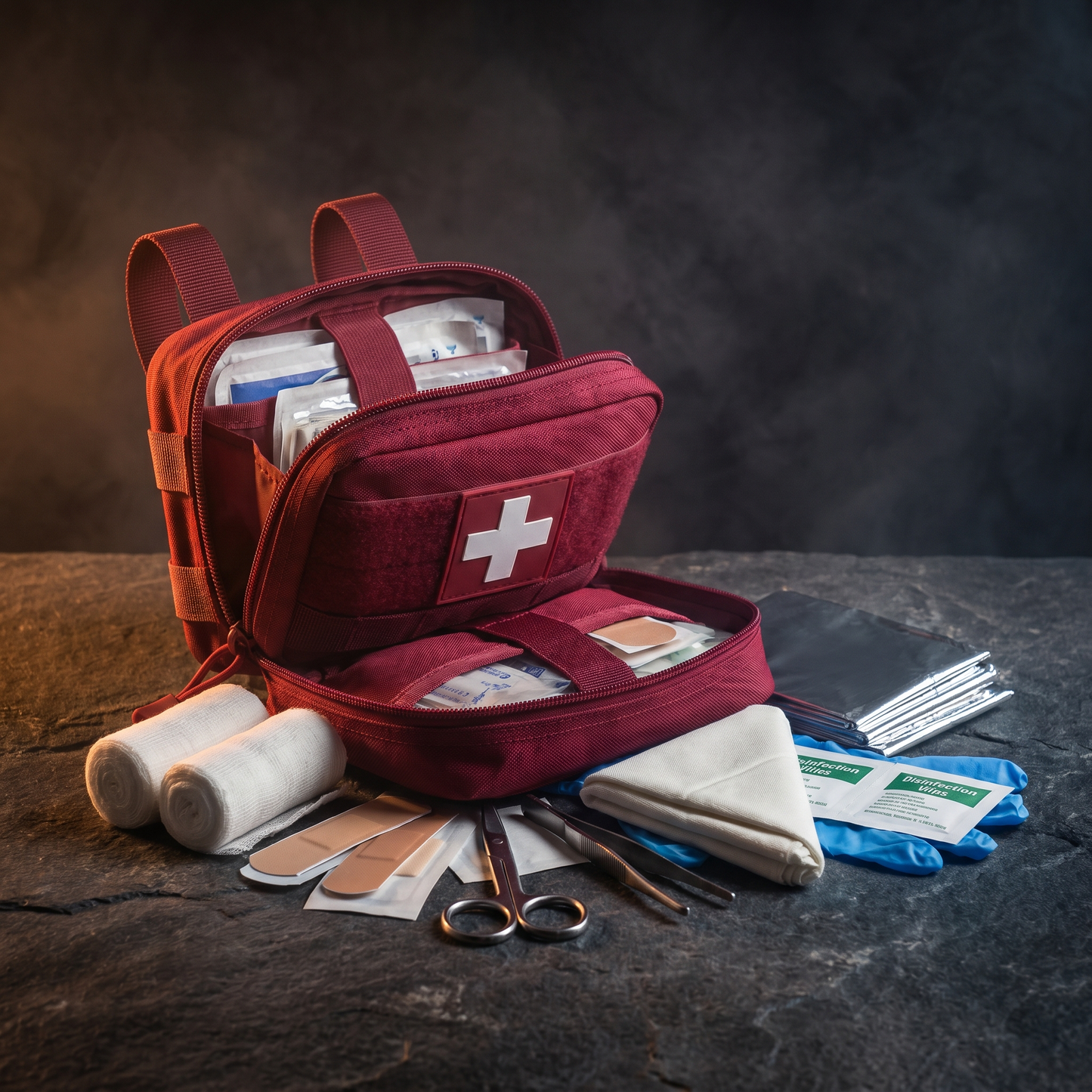 First Aid Kit XL - 85 Pieces with Molle Pouch