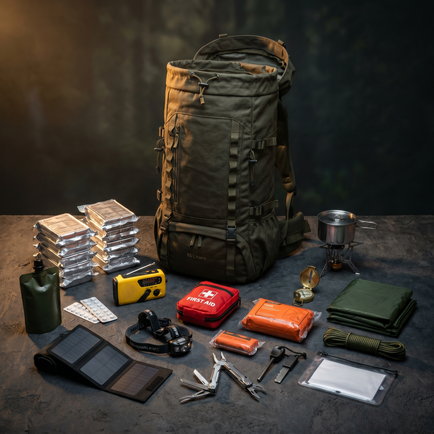 Notfallrucksack Paar 72h – 2 Personen, fertig gepackt