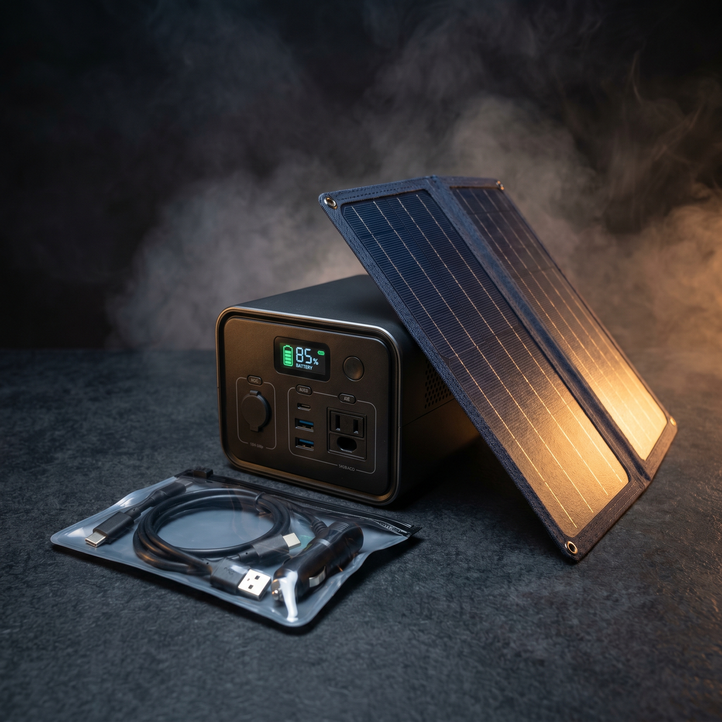Powerstation Kompakt-Set – 300Wh + Solarpanel 60W